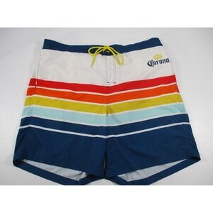 Corona Mens Multi Color Casual Mesh Swim Beach Summer ShortsSz 2XL 44/46